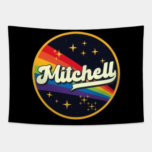 Mitchell // Rainbow In Space Vintage Style Tapestry