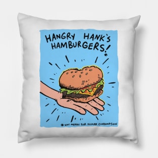 Hangry Hank Hamburgers Pillow