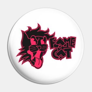 StrayCat FlameCat Black and Red Pin