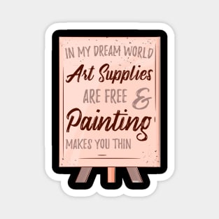 Art Lover Teacher Painter Fine Arts Student Gift Magnet