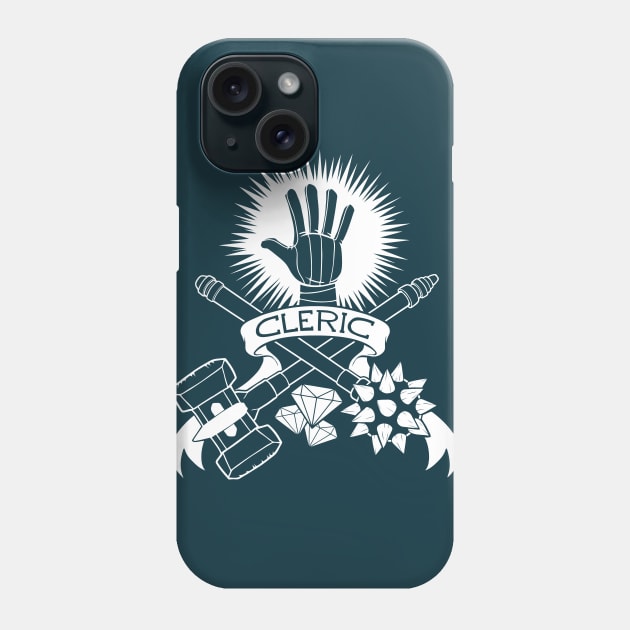 Cleric Class - White Design Phone Case by CliffeArts