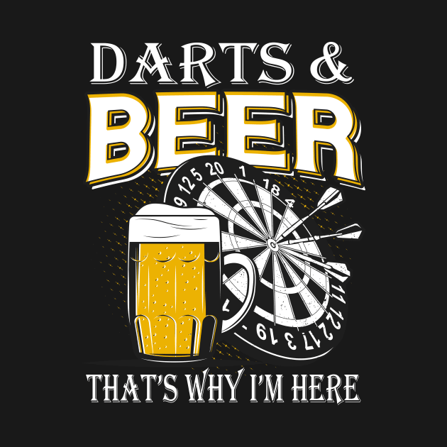 Darts and Beer by Foxxy Merch