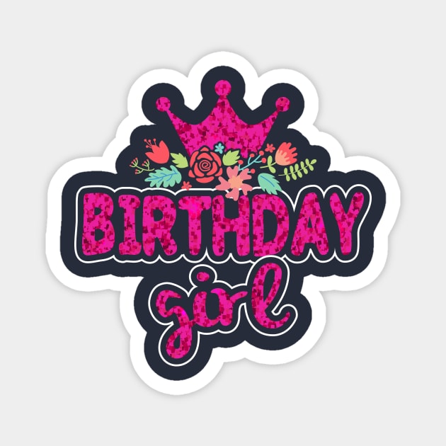 Birthday girl Magnet by CM