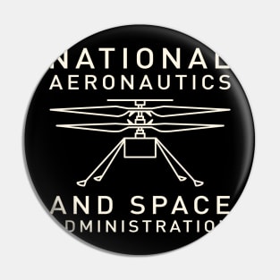 NASA Mars Ingenuity Helicopter by © Buck Tee Originals Pin