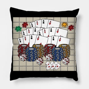 Poker Poker Player Winner Zocker Pillow