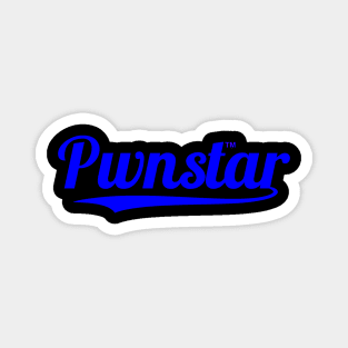 Pwnstar™ Royal Blue Baseball Swash 2 Magnet