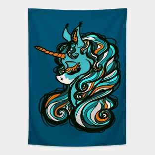 Miami Football Unicorn Tapestry