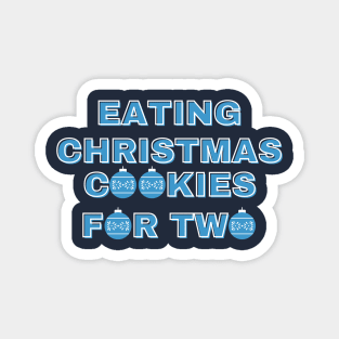 Eating Christmas Cookies For Two Magnet