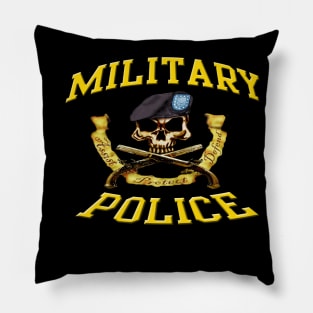 Military Police Skull Pillow