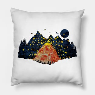 Volcano Eruption Pillow