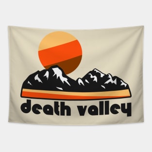 Retro Death Valley ))(( Tourist Souvenir National Park Design Tapestry