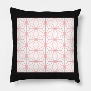 Pink Inverted Asanoha Pattern Pillow