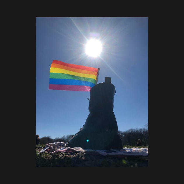 Pride Flag in Lesbian Boot by hannahehansen