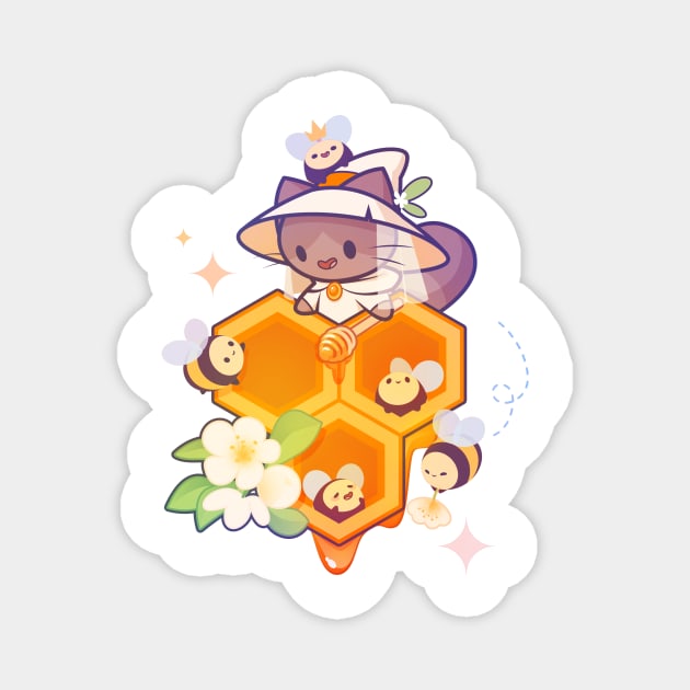 Honey Mage Cat Magnet by Everything A Cat