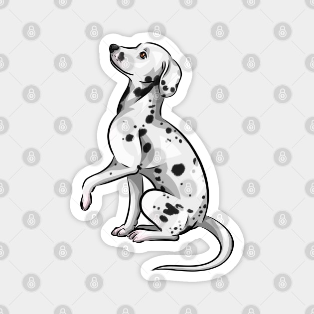 Cute Dalmatian Puppy Magnet by Shirin Illustration