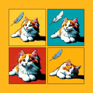 Turkish Van Pop Art - Cute Kitties T-Shirt