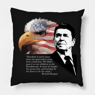 Ronald Reagan Quote 3 Pillow