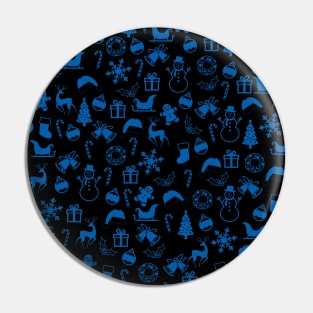 Blue Christmas Medley Pin