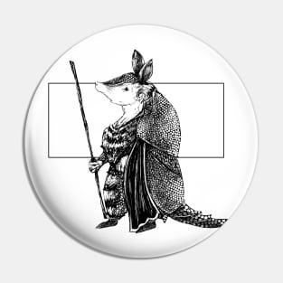 Armadillo Knight Pin