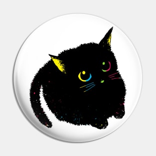 Cute black kitten Pin