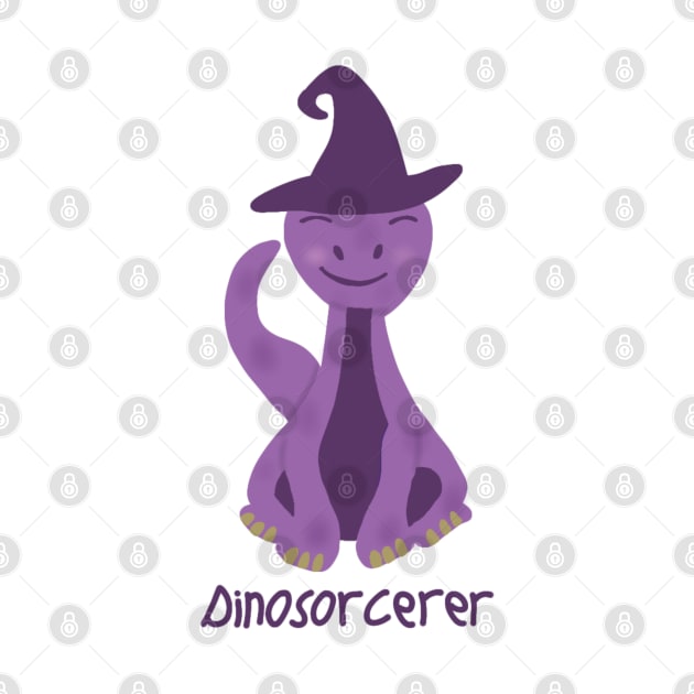 Dinosorcerer (purple making dinosaur) by Becky-Marie