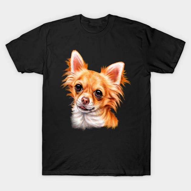 Long Hair Chihuahua Image Design Long Hair Chihuahua T Shirt