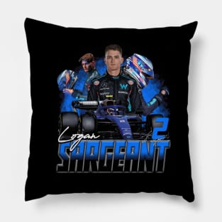 Logan Sargeant Collage Pillow