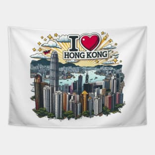 I Love Hong Kong Tapestry