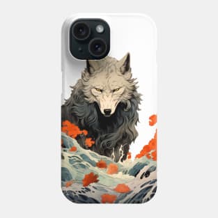 Wolf 2: Once a Wolf, Always a Wolf on a light (Knocked Out) background Phone Case