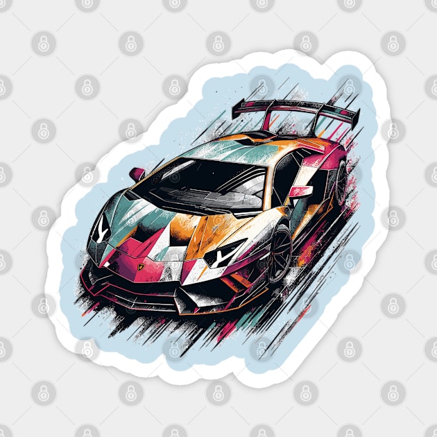 Lamborghini aventador Magnet by Vehicles-Art