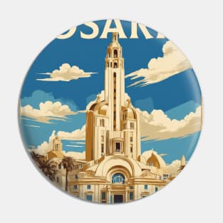 Rosario Argentina Vintage Tourism Poster Pin