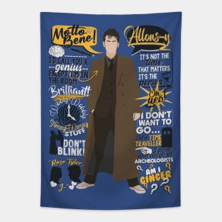 10th Doctor Quotes Tapestry