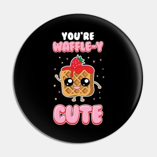 Cute You're Waffle-y Awfully Punny Breakfast Pun Pin