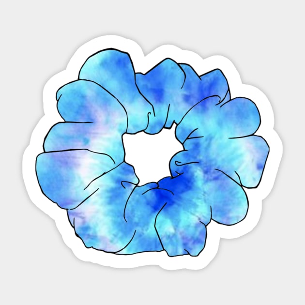 Blue Scrunchie - Vsco - Sticker |