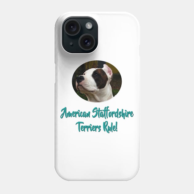 American Staffordshire Terriers Rule! Phone Case by Naves