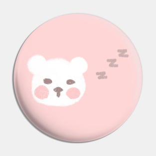 Sleepy bear Pin