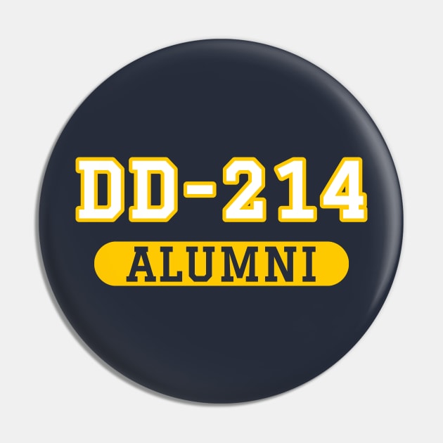 Patriotic DD-214 Alumni Pin by Revinct_Designs