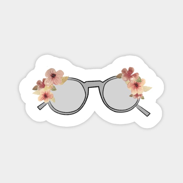 Floral glasses Magnet by The F* cake