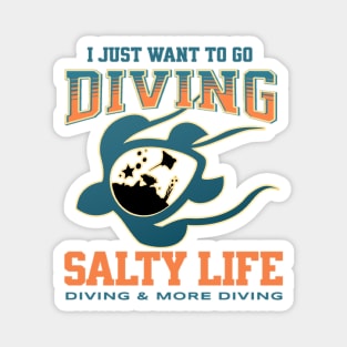 I Just Want To Go Diving Magnet
