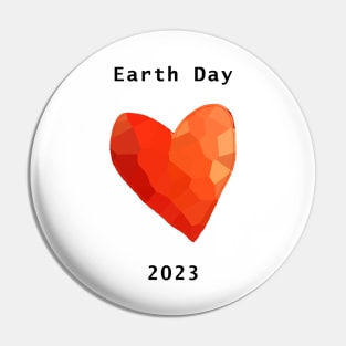 Red Heart Earth Day 2023 Pin