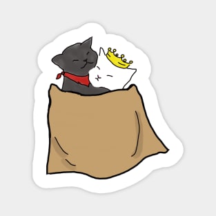 Merthur Cats in a Blanket Magnet