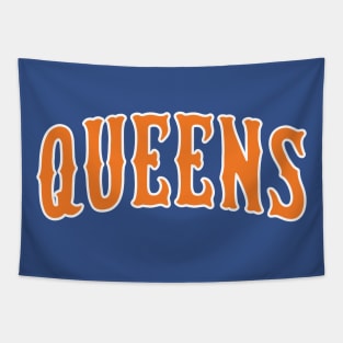 Queens 'New York' Baseball Fan: Represent Your Borough T-Shirt Tapestry