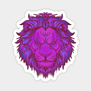 Pink lion head Magnet