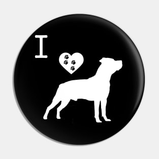 I love American Staffordshire Terrier Pin