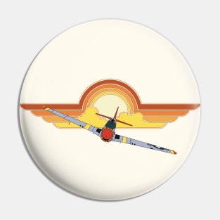 P-51 Mustang Sunset Pin