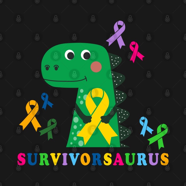 Childhood Cancer Survivor Dinosaur | Survivorsaurus by shirtonaut