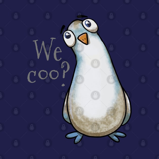 We Coo? Curious Pigeon Stare by Fun4theBrain