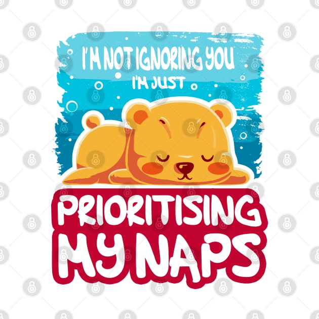 Prioritising Naps - Cute baby bear by eriondesigns