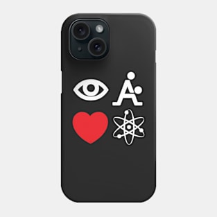 I Fking Love Science wht by Tai's Tees Phone Case