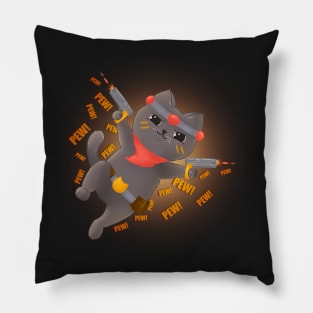 Laser Tag Champion Cat edition Pillow